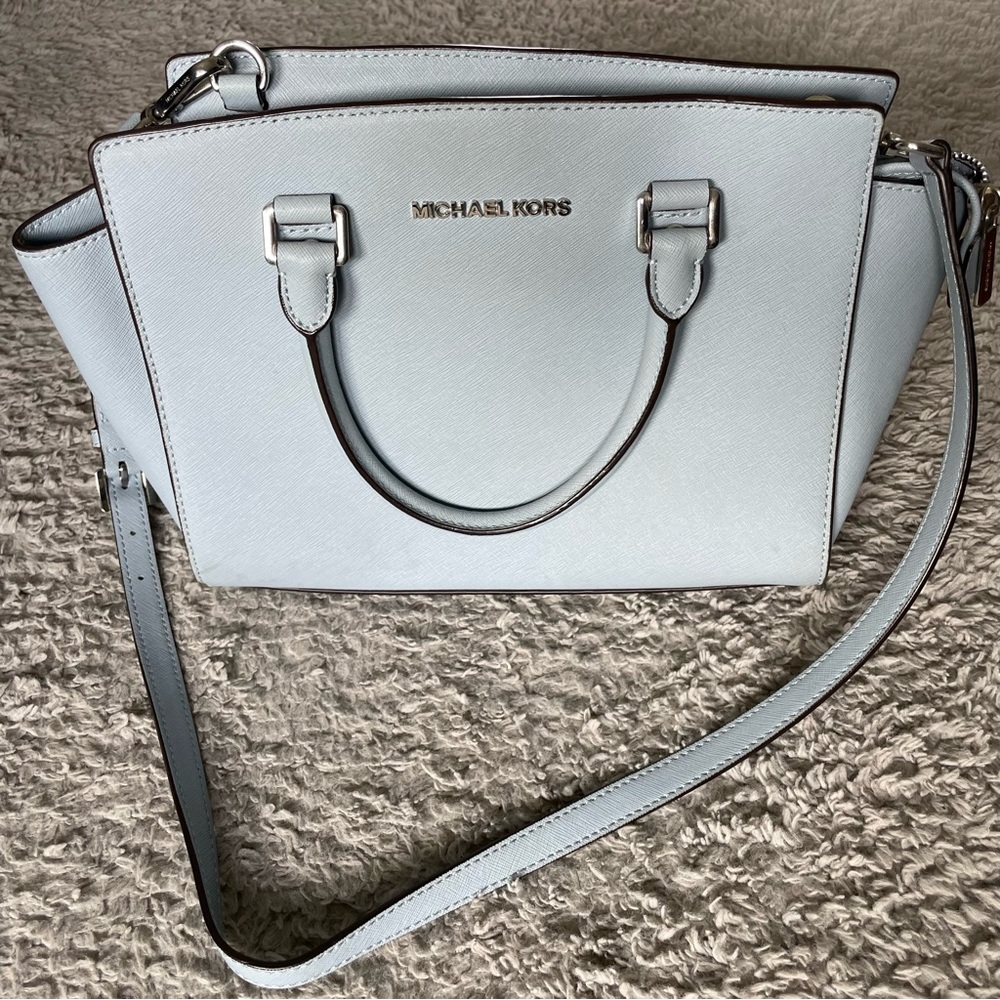 Michael Kors shoulder bag in light blue